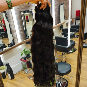 2027 nouveauté 12A grade non traité 100% vierge naturel indien Extensions de cheveux lâche vague profonde Style bouclés armure de cheveux - Product Image 1