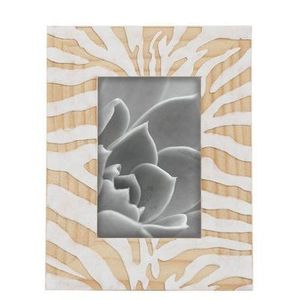 Crafts Galore Eco-Friendly Handicrafts Wooden Photo <b>Frame</b> 4x6 Inch Rectangular Modern Handmade Silk Screen Printed Tabletop - Product Image 1