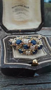 Bracelet tennis pour femme TISHYA JEWELLERS, tendance, avec diamants de laboratoire taille ovale, en argent sterling 925 plaqué or 14 carats - Product Image 2