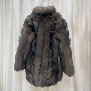 <b>Cheap</b> Low Price Custom Mens and Women Real Fox Fur Women Natural Long Fox Fur Coat - Product Image 2