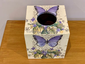 Boîtes à serviettes ou à mouchoirs en MDF et en bois ou boîtes de rangement pour dessus de table Décoration de table décorative pour la maison et le jardin - Product Image 3