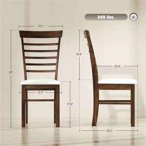 Set di Quattro Sedie da Pranzo in Legno per Cucina e Soggiorno - Product Image 6