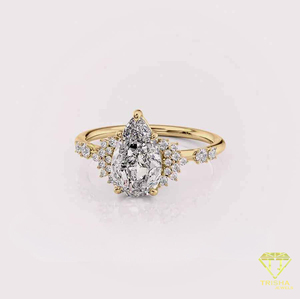 Indian Exporter Moissanite Engagement <b>Ring</b> for Elegant Fashion Jewelry Engagement Party and Special Celebration For Sale - Product Image 6