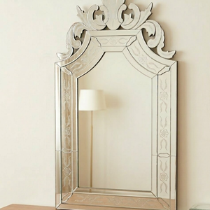 Espejo de Pared Barroco Veneciano Ornamentado |   Espejo Decorativo con Marco Tallado de Estilo Antiguo Vintage para Decoración del Hogar y Sala de Estar - Product Image 3