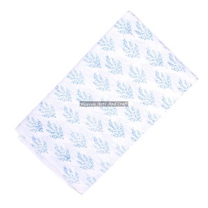 100% tela de algodón orgánico indio estampado a mano camisas teñidas para niñas y tapicería suave para proyectos de costura y artesanía Kaftan - Product Image 1
