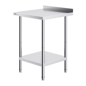 Tavolo da Lavoro in Acciaio Inox Resistente 24 X 24 X 36 Pollici, Banco da Lavoro Commerciale per Preparazione Alimenti, Tavolo in Metallo per Cucina - Product Image 1