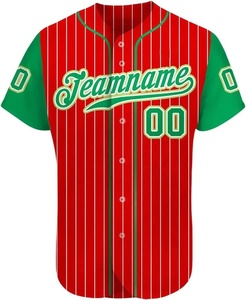 Venta al por mayor transpirable uniforme de béisbol personalizado sublimación impresa hombres Softball Jersey poliéster uniforme bordado imprimir logotipo - Product Image 3