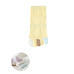 Chaussettes à cinq doigts pour femmes, style fin d'été, couleur bonbon, absorbant la transpiration, résistantes aux odeurs, chaussettes courtes pour femmes, printemps - Product Image 6