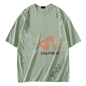 เสื้อยืดโอเวอร์ไซส์ลายโลโก้วินเทจสำหรับผู้ชาย สไตล์ทำสีซีดแบบดิสเทรส ผ้าฝ้าย 100% น้ำหนัก 240 กรัม ทรงหลวม ใส่สบายสำหรับฤดูร้อน ขายส่ง - Product Image 1