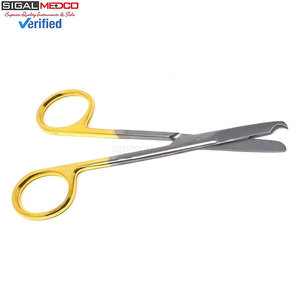 Tijeras de Sutura Spencer de 4.5 Pulgadas, Tijeras Quirúrgicas Manuales de Acero Inoxidable con Puntas en Forma de Gancho Pequeño, Mango Dorado, Certificación CE - Product Image 6