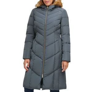 Chaqueta Larga Acolchada para Mujer al por Mayor, Servicio OEM ODM, Chaqueta de Plumón Sólida para Mujer para Clima Frío - Product Image 1