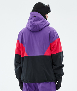 Dernière veste de ski/snowboard 2026 rouge, violette et noire avec panneaux personnalisés – Imperméable, respirante, coupe-vent – Fournisseur de vêtements de ski d'hiver - Product Image 2