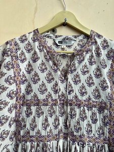 Robe maxi à imprimé floral bohème pour femmes, taille plus, robe d'été en coton avec broderie et pompon, style décontracté, longue robe maxi - Product Image 5