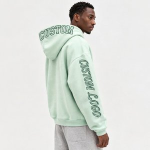 Sudadera con Capucha Extra Grande para Hombre, Diseño Artístico con Letras Personalizadas, Bordado 3D Premium, Estilo Urbano - Product Image 5