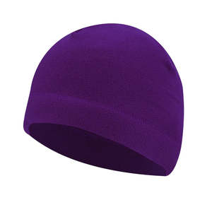 Customizable Polar <b>Fleece</b> <b>Beanie</b> Soft Thermal Micro Acrylic Waterproof Warm Breathable Stretch Fit Unisex Winter Hat Outdoor - Product Image 4