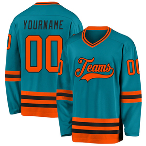 Maillot d'entraînement de hockey sur glace, vêtements de sport personnalisés pour équipe, vêtements de hockey respirants en polyester, fournisseur - Product Image 6
