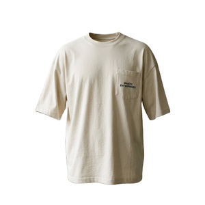 Nueva Llegada, Camiseta Blanca Personalizada de Manga Corta para Hombre, 100% Algodón, Tejido de Punto, Secado Rápido y Transpirable, con Bolsillo para Impresión - Product Image 1