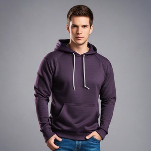 เสื้อมีฮู้ดแบบรูดซิปสีน้ำตาลเสื้อฮู้ดสีฟ้าราชวงศ์บังคลาเทศ - Product Image 3