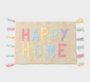 100% Cotton Tufted Eco-Friendly Geometric Pattern <b>Square</b> <b>Bath</b> <b>Mat</b> Soft Absorbent Bathroom Rug Machine Washable Hotel Spa Luxury - Product Image 3