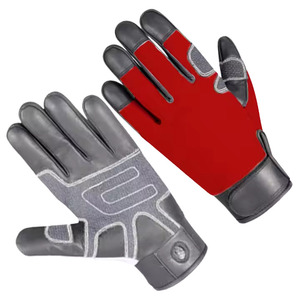 Gants de sécurité anti-coupure de qualité supérieure, résistants et renforcés, en cuir de chèvre pleine fleur, pour mécaniciens - Product Image 4