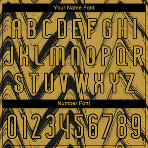 Uniforme de Voleibol de Diseño Fluido Negro y Dorado Antiguo de Alta Calidad, Uniforme de Sublimación de Secado Rápido al por Mayor con Nombre y Logotipo del Equipo - Product Image 5