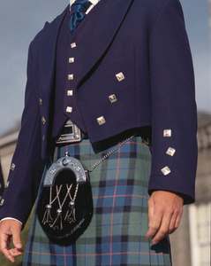 Eoin Winston Sports Prince Charlie Jacket Ethnic Style Metal <b>Silver</b> <b>Belt</b> <b>Buckle</b> for Scottish Kilt Traditional Highland Dress - Product Image 4