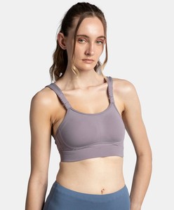 Soutien-gorge de sport sans couture pour femme, dos nageur, soutien moyen, respirant, pour yoga et entraînement, couleur lavande - Product Image 2
