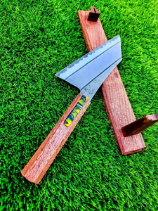Couteau de Chef de Luxe en Acier Damas Fait Main PRESTIGE BLADES - Ambidextre, Compatible Lave-Vaisselle, Finition Brossée Moderne, Conception Personnalisée OEM - Product Image 3