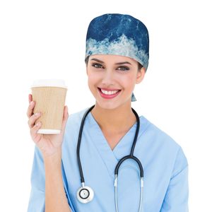 Doctor Hats Unisex Surgical Scrub Caps Nurses Professional Quick Dry Breathable Comfortable Hair Protection Medical Use Worsted - Product Image 6