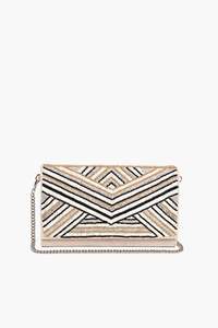 Pochette artisanale à motif floral complexe, brodée à la main avec de petites perles, design floral artisanal, mode féminine, style rock, perles faites à la main - Product Image 3