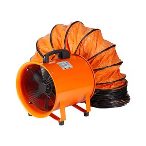 Ventilatore Cilindrico Portatile da 8 Pollici per Impieghi Gravosi, Tubo Flessibile da 10 Metri, Soffiatore Industriale da 195W, 1070CFM, Ventilatori di Scarico Industriali - Product Image 4
