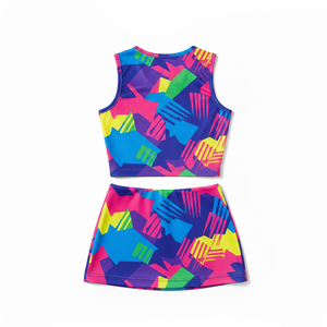 Traje de Porristas de Calidad Profesional, Tela de Secado Rápido, Ropa Deportiva para Porristas, Colores Personalizables para Equipos Juveniles y Adultos - Product Image 3