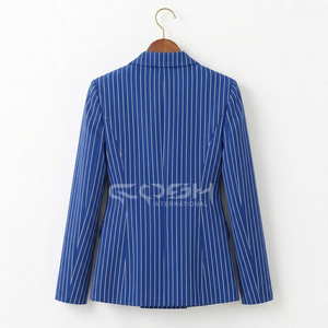 Blazer formel à double bordure Cosh International avec logo personnalisé, coupe ajustée, pour sororités et fraternités, collection Printemps-Automne - Product Image 4