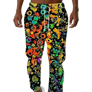 Meilleur prix Logo personnalisé pantalon de survêtement respirant 100% Polyester Sublimation survêtement foncé lavage décontracté garçons en gros élastique mi - Product Image 5