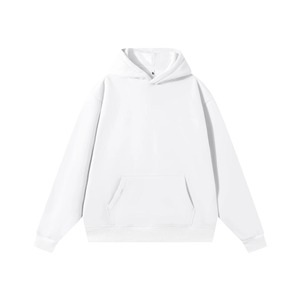 เสื้อฮู้ดผู้ชาย สีพื้น ทรงปกติ ผ้าฝ้ายเฟรนช์เทอร์รี่ สวมใส่สบายๆ สำหรับฤดูใบไม้ร่วง แขนยาว ผ้าถัก - Product Image 3