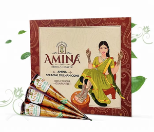 Henna Mehndi <b>Cones</b>-Red Black & Natural Colors 12-Pack for Body Art <b>Party</b> & Fashion Use - Product Image 2