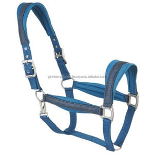 Licol pour cheval en nylon épais fait sur mesure, durable, avec ferrures en satin - Product Image 1