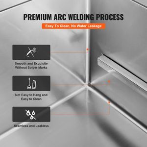 Vasca Professionale per Toelettatura Cani in Acciaio Inox da 34 Pollici con Rubinetto, Stazione di Bagno per Cani con Accessori Completi, Rampa e Cassetto Portaoggetti - Product Image 4
