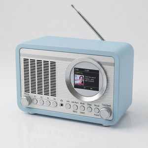 Digital Alarm <b>Clock</b> DAB Retro <b>Radio</b> Home Audio FM <b>Radio</b> - Product Image 5
