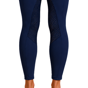 Pantalon d'équitation bleu marine pour femme, taille haute, extensible, leggings d'équitation professionnels, culotte d'entraînement avec poche - Product Image 3
