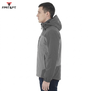 Chaquetas Soft Shell para Hombre de Último Diseño y Alta Calidad, con Cuello Alto y Cierre de Cremallera, en Color Sólido - Product Image 6