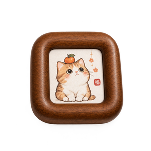 Marco Decorativo para Fotos de Gatos en Madera Sólida Premium – Marco de Fotos de Madera Hecho a Mano con Forro Protector - Product Image 4