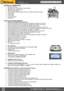 PLC Electro Entrenador de metal hidráulico Equipo de entrenamiento vocacional Sistema de entrenamiento automático didáctico - Product Image 5