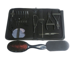 Hair Extension Tool Kit - Weaving Thread, Tail Comb, Microlink <b>Pliers</b>, and Tweezers <b>Set</b> - Complete Salon Weave & Installation Ki - Product Image 4