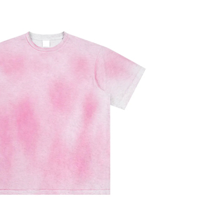 Camiseta de Manga Corta para Hombre, Cuello Redondo, Tejido de Punto, Corte Regular, Diseño Estampado Rosa Informal - Product Image 4