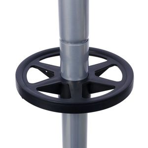 Scaffale portaoggetti verde con capacità di 275 libbre, sei ruote girevoli da 2 pollici, scaffali da garage con ruote - Product Image 6