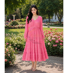 Vestido Bohemio de Calidad Superior al por Mayor 2026, Vestido de Playa de Verano para Mujer, Floral, de Manga Larga - Product Image 2