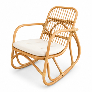 Sillones reclinables de ratán extragrandes, silla mecedora para relajarse con comodidad, silla mecedora hecha a mano a bajo precio - Product Image 1