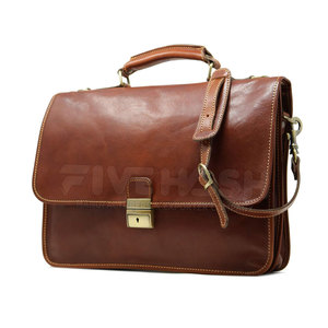 Premium Leather <b>Laptop</b> Bag Stylish Professional Design With Multiple Storage Pockets Ideal For Office Travel And <b>Work</b> Essentials - Product Image 2