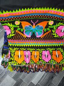 Honolulu Chiffon Hawaiian Islander Skirts Guam Micronesia Design Floral Embroidered High Quality Aloha Skirt Hawaii Skirt - Product Image 4